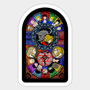 Fullmetal Alchemist Stained Glass Sticker